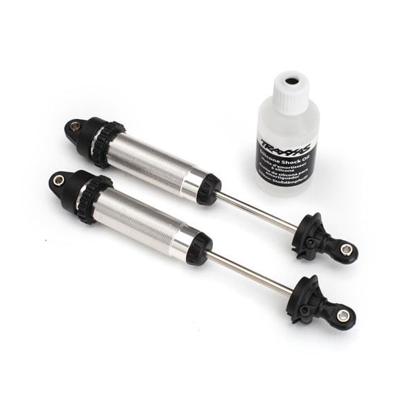 Traxxas Amortisseurs arrière gtr 139 mm alu argent filetes (2) 8460