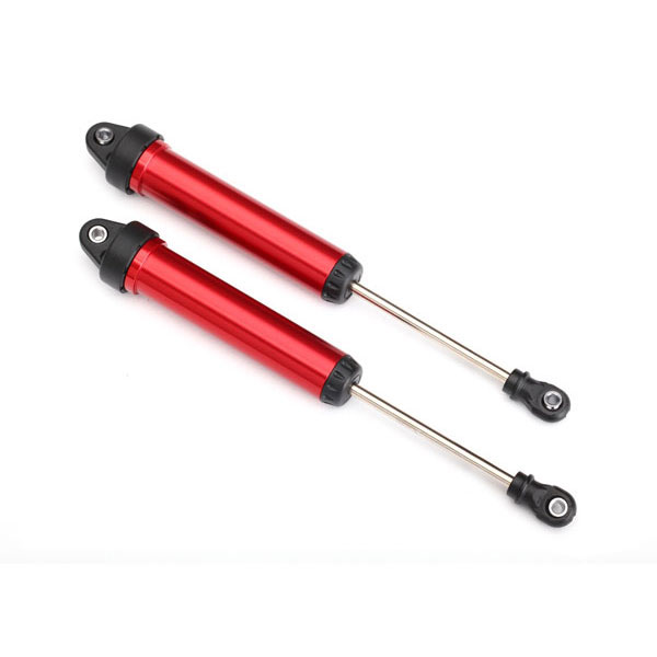 Traxxas Amortisseurs arrière gtr 160 mm alu anodisés rouge non filetes (2) 8461R
