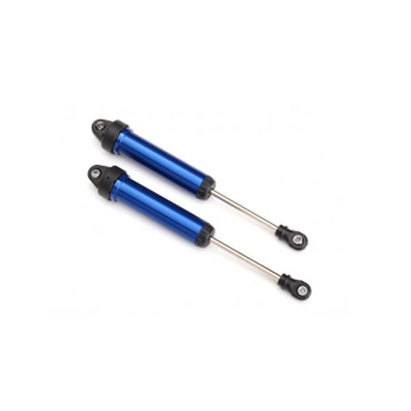 Traxxas Amortisseurs avant gtr 134 mm alu anodisés bleu non filetes (2) 8451X