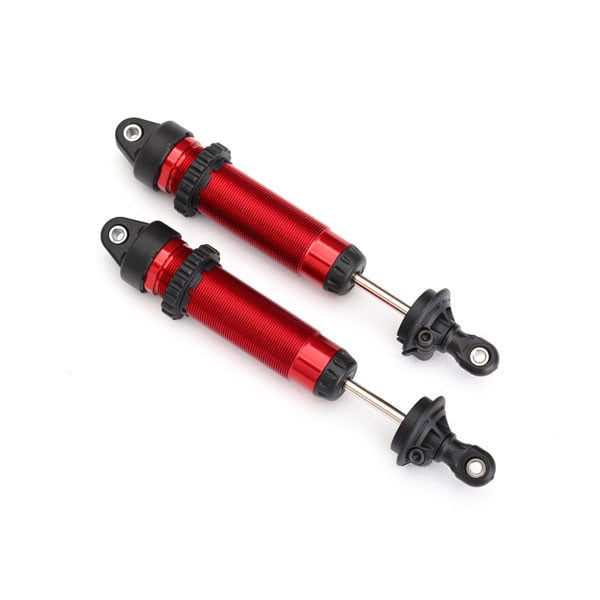 Traxxas Amortisseurs avant gtr 134 mm alu anodisés rouge filetes(2) 8450R