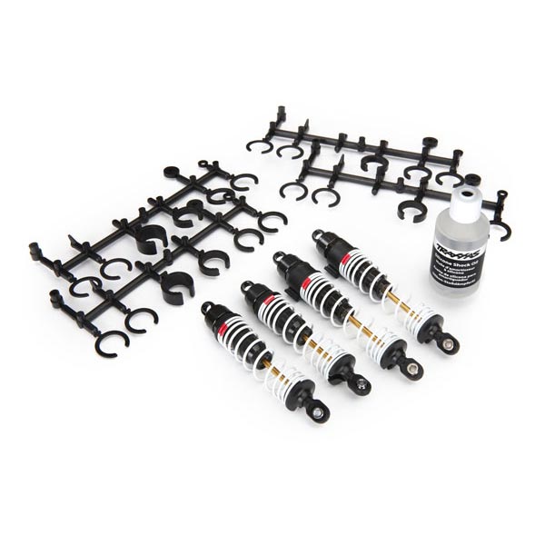 Traxxas Amortisseurs gros volumes complet avant / arrière (4) + huile 5862