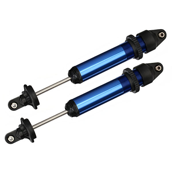 Traxxas Amortisseurs GTX alu anodise bleu assembles (sans ressorts) (x2) 7761 – Image 1