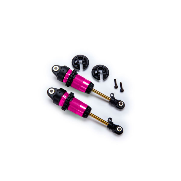 Traxxas Amortisseurs long gtr alu anodisés roses sans ressorts (x2) 7461-PINK