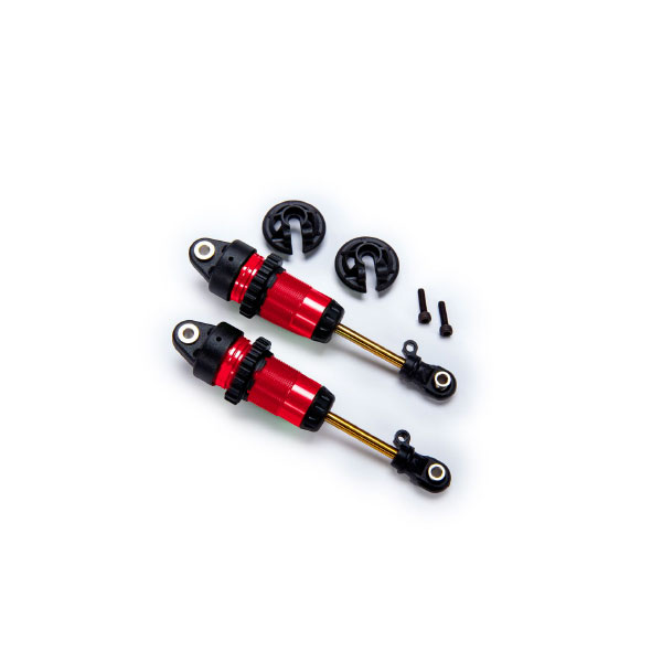Traxxas Amortisseurs long gtr alu anodisés rouges sans ressorts (x2) 7461-RED