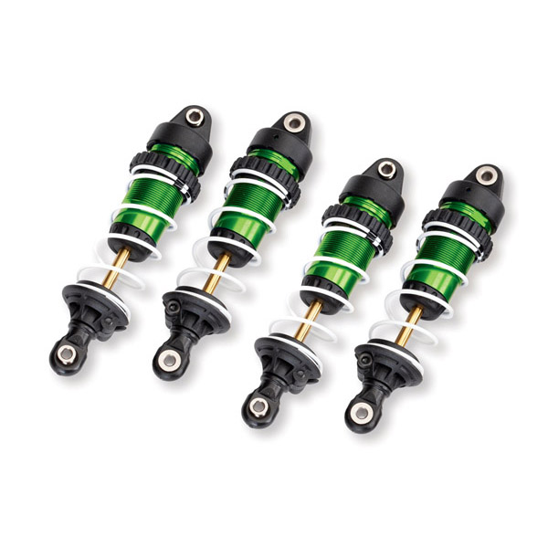 Traxxas Amortisseurs long gtr alu anodisés verts avec ressort (4) – Mini Maxx 10765-GRN