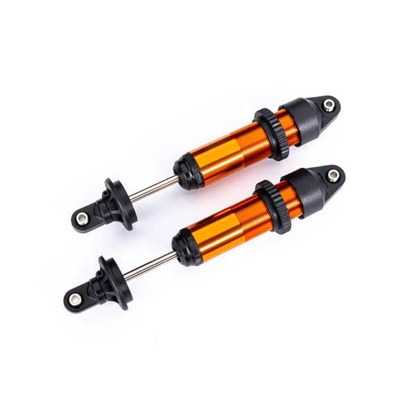 Traxxas Amortisseurs moyen GTX alu anodisé orange assemblés (sans ressorts)x2 7861T