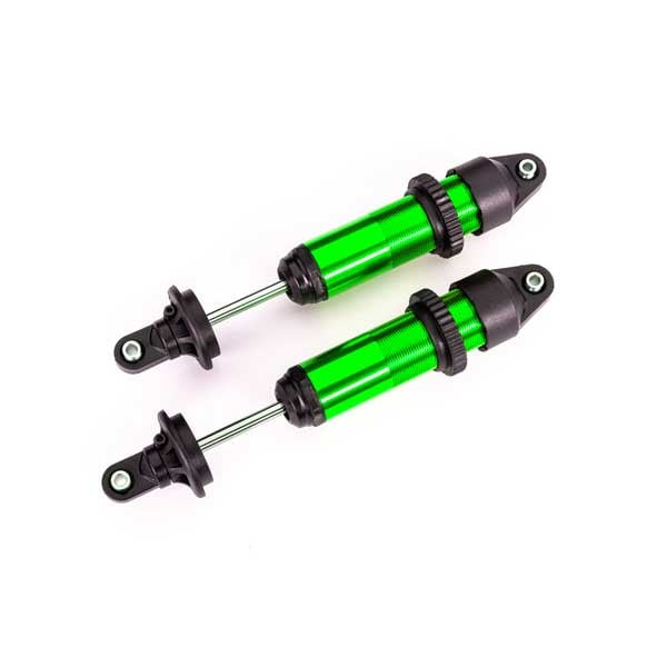 Traxxas Amortisseurs moyen GTX alu anodisé vert assemblés (sans ressorts) x2 7861G