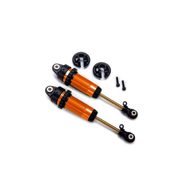 Traxxas Amortisseurs xx long gtr alu anodisés oranges sans ressorts (x2) 7462-ORNG