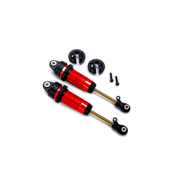 Traxxas Amortisseurs xx long gtr alu anodisés rouges sans ressorts (x2) 7462-RED