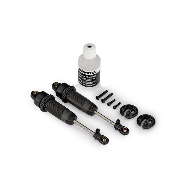 Traxxas Amortisseurs xx long gtr gris sans ressorts (x2) 7462-GRAY