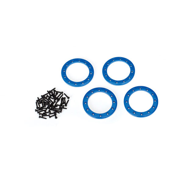 Traxxas Anneaux 1,9 aluminium bleu (x4) 8169X