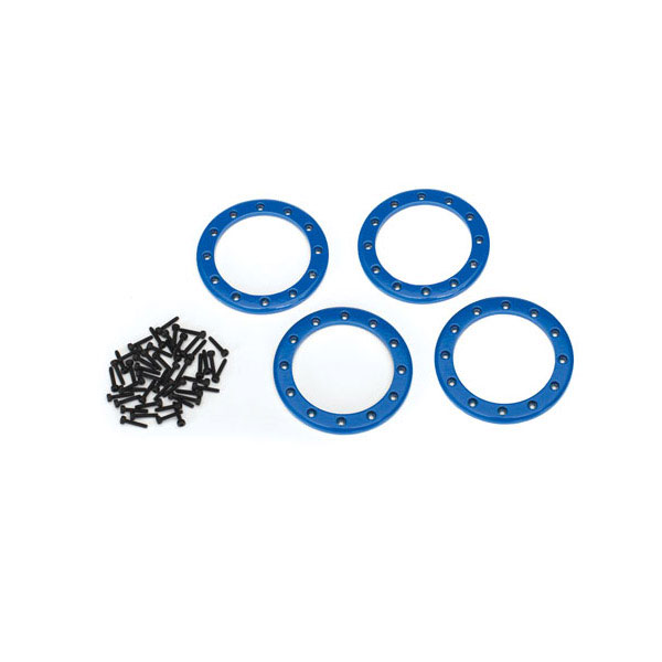 Traxxas Anneaux 2,2 aluminium bleu (x4) 8168X
