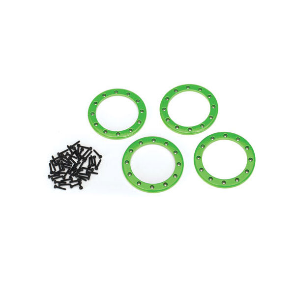 Traxxas Anneaux 2,2 aluminium vert (x4) 8168G