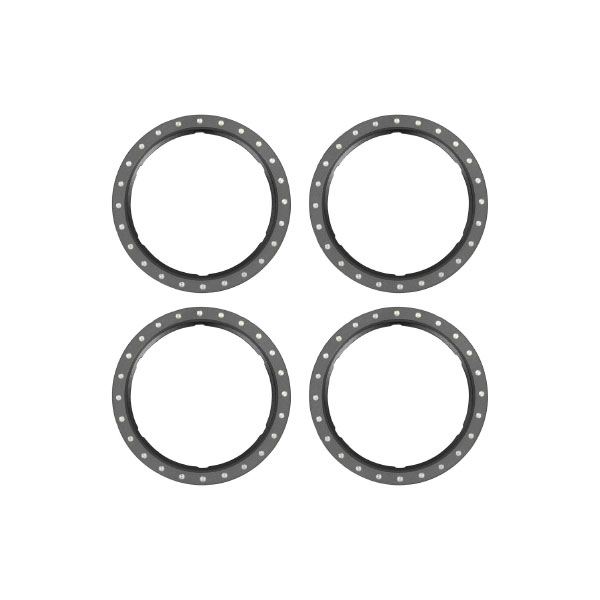 Traxxas Anneaux beadlock aluminium gris (x4) 10276-GRAY – Image 1
