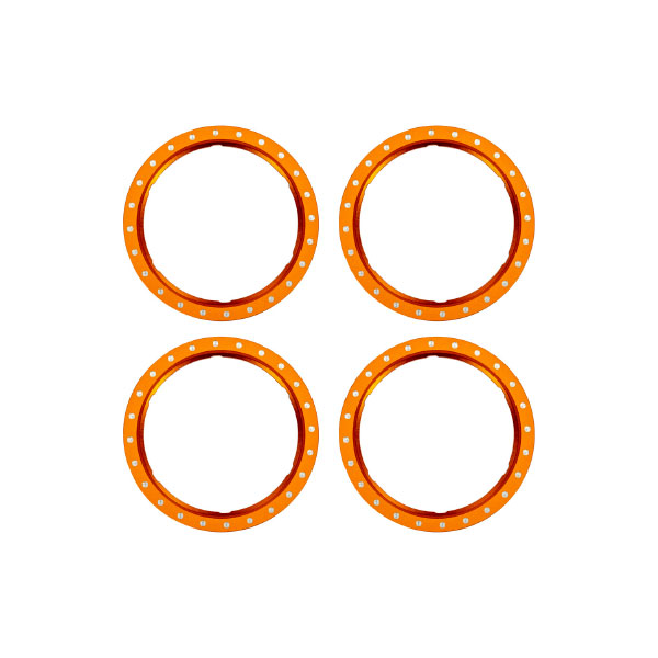Traxxas Anneaux beadlock aluminium orange (x4) 10276-ORNG – Image 1