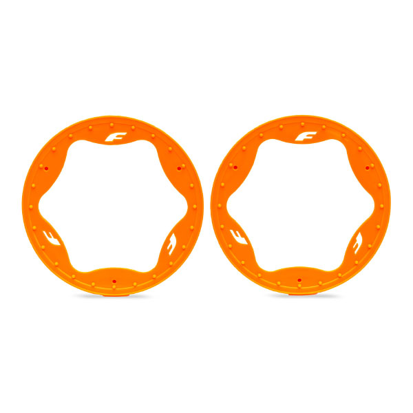 Traxxas Anneaux beadlock arrière oranges (x2) 10948-ORNG
