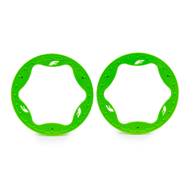Traxxas Anneaux beadlock arrière verts (x2) 10948-GRN