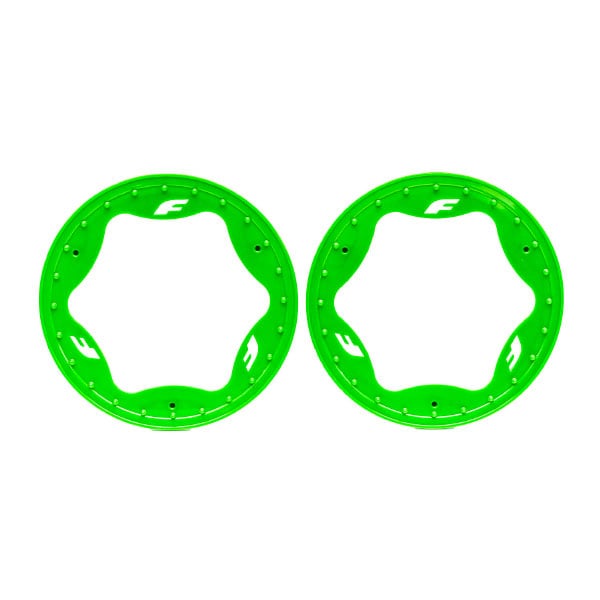 Traxxas Anneaux beadlock arrière verts (x2) – Funco 10977-GRN