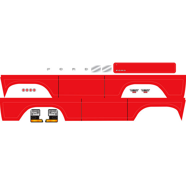 Traxxas Autocollants Ford Bronco rouge 8078R