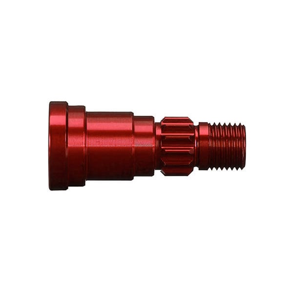 Traxxas Axe de roue aluminium anodisees rouge 7768R – Image 1