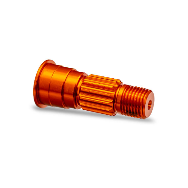 Traxxas Axe de roue avant aluminium anodisées orange (x1) – Funco 10953-ORNG