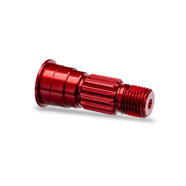 Traxxas Axe de roue avant aluminium anodisées rouge (x1) – Funco 10953-RED