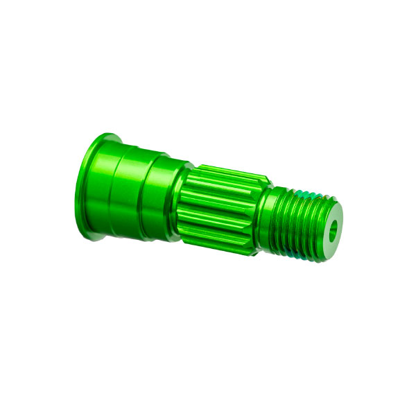 Traxxas Axe de roue avant aluminium anodisées vert (x1) – Funco 10953-GRN