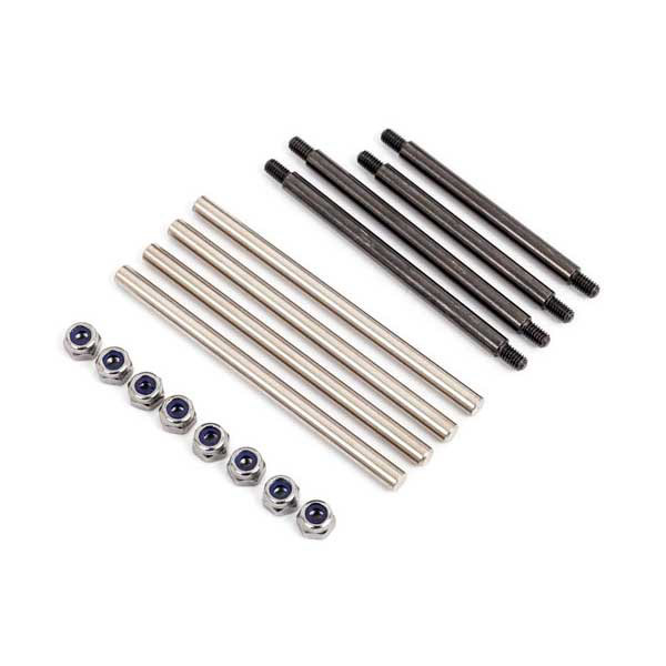 Traxxas Axes de triangles complet avant et arrière acier (pour 9080) 9042X