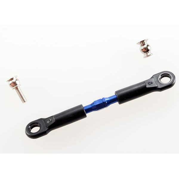 Traxxas Biellette alu de carrossage avant 39 mm anodisées bleu + rotules (1) 3737A