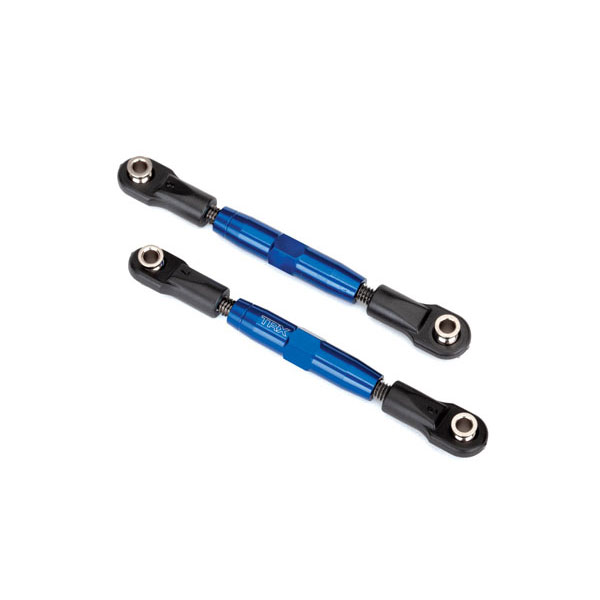 Traxxas Biellettes de carrossage avant alu 83 mm anodisées bleues (2) 3643X