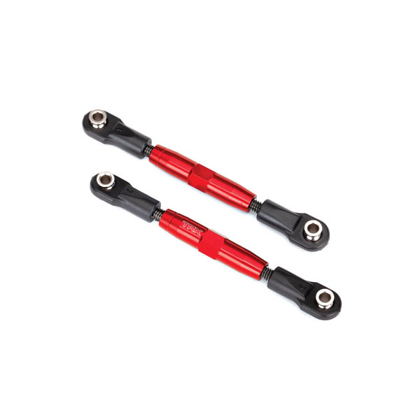 Traxxas Biellettes de carrossage avant alu 83 mm anodisées rouges (2) 3643R