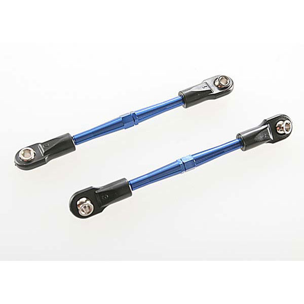 Traxxas Biellettes de pincement alu anodisées bleu 59 mm (2) a pas inverse 3139A