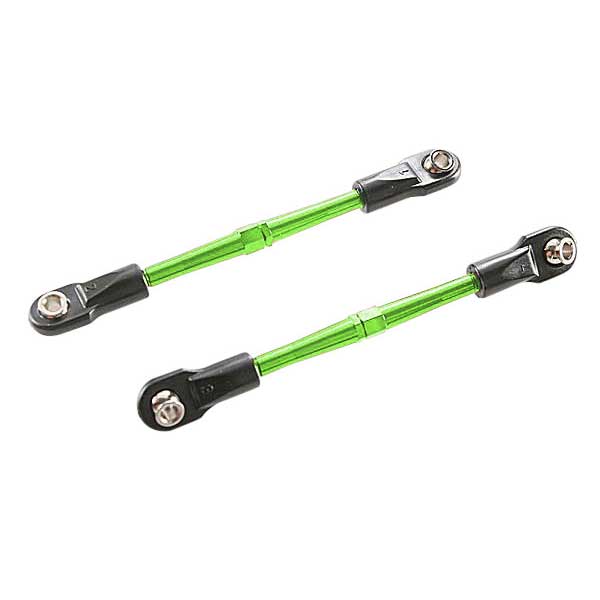 Traxxas Biellettes de pincement alu anodisées vert 59 mm (2) a pas inverse 3139G