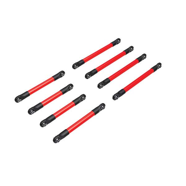 Traxxas Biellettes de suspension avant/arrière alu anodisées rouges – TRX-4M 9749-RED