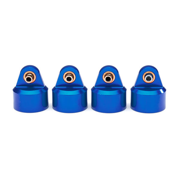 Traxxas Bouchons d’amortisseur GT-Maxx alu anodises bleu (x4) 8964X – Image 1