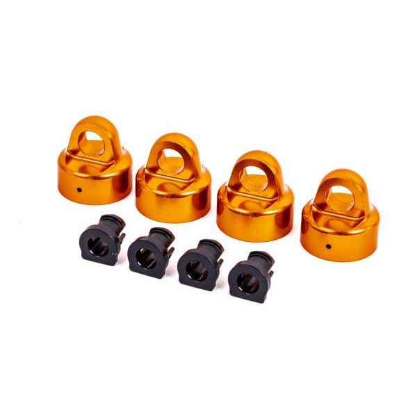 Traxxas Bouchons d’amortisseur GT-Maxx alu anodises orange (x4) – Sledge 9664T – Image 1