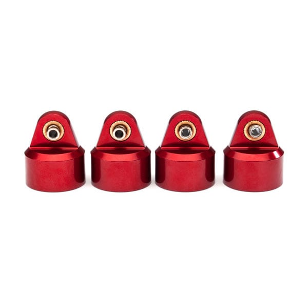 Traxxas Bouchons d’amortisseur GT-Maxx alu anodises rouge (x4) 8964R – Image 1
