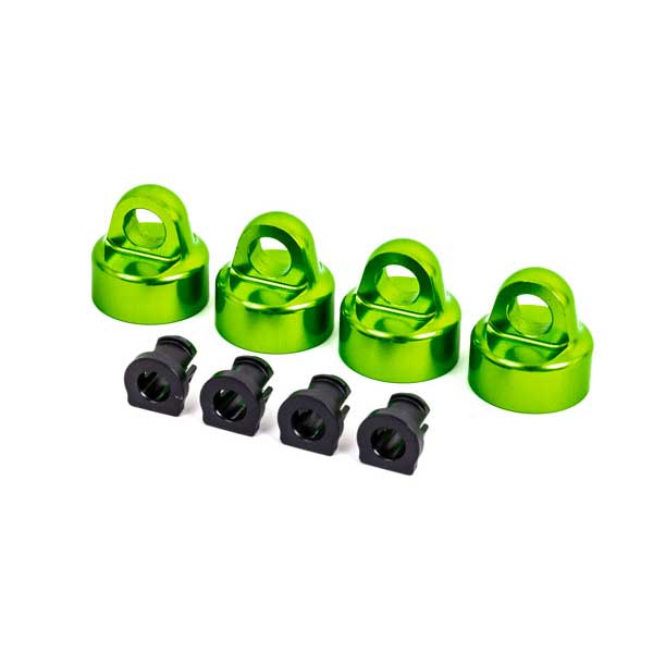 Traxxas Bouchons d’amortisseur GT-Maxx alu anodises vert (x4) – Sledge 9664G – Image 1