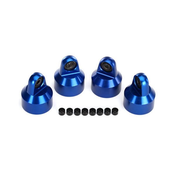Traxxas Bouchons d’amortisseur GTX alu anodises bleu 7764A – Image 1