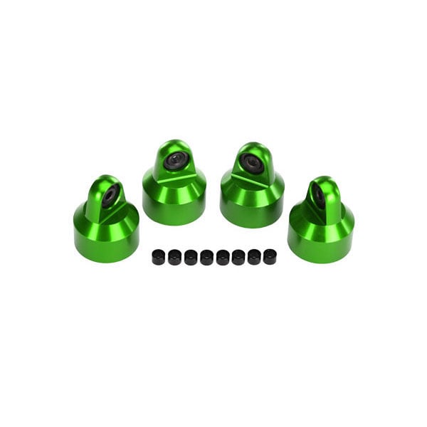 Traxxas Bouchons d’amortisseur GTX alu anodises vert 7764G – Image 1