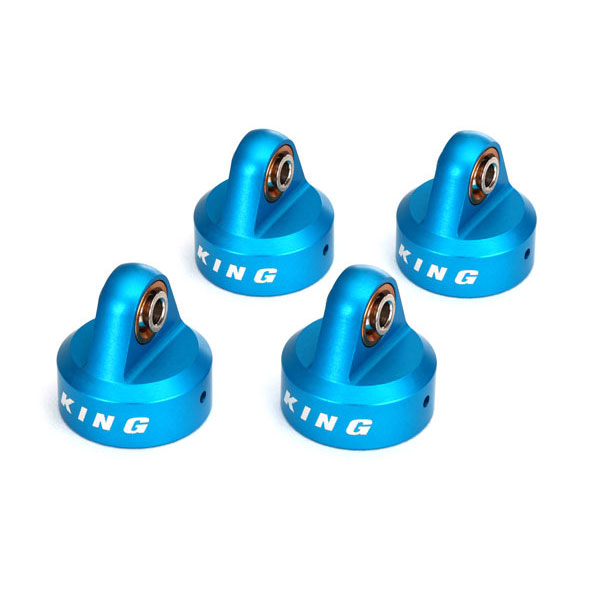 Traxxas Bouchons d’amortisseurs gtr alu anodisés bleu king 8457