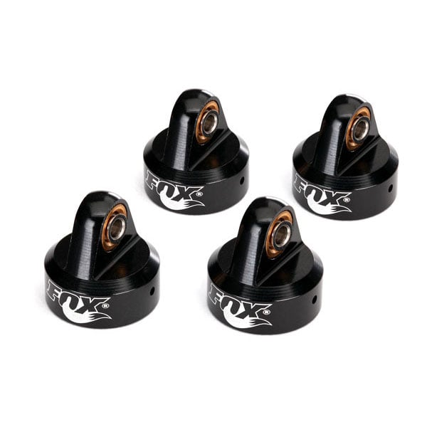 Traxxas Bouchons d’amortisseurs gtr alu anodisés noir fox 8456