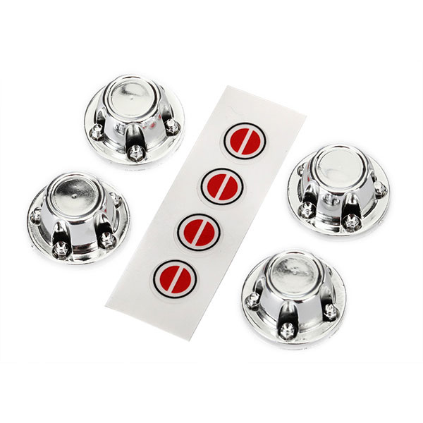 Traxxas Bouchons de moyeu de roues chromees (4) 8176