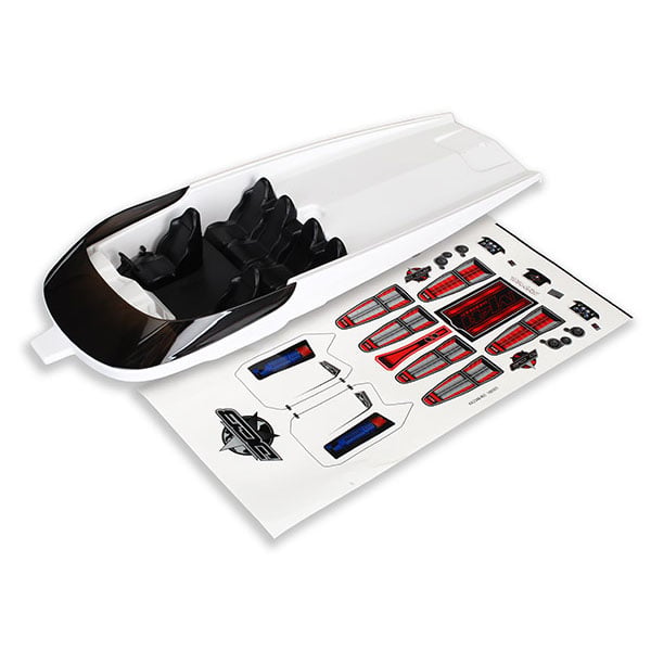 Traxxas Capot blanc sans decorations – DCB M41 5765 – Image 1