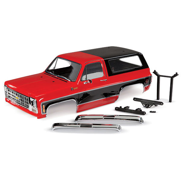 Traxxas Carrosserie complète Chevrolet Blazer rouge peinte et décorée 8130R