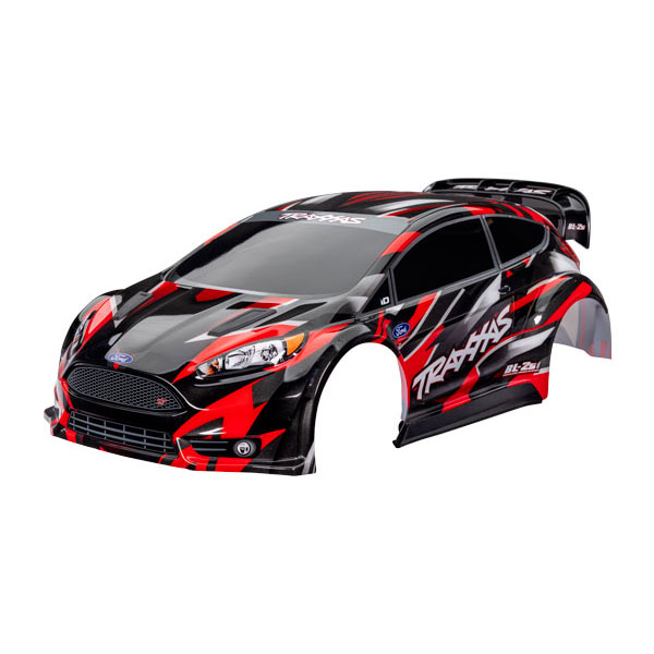 Traxxas Carrosserie complète Ford Fiesta ST rally – rouge 7418-RED