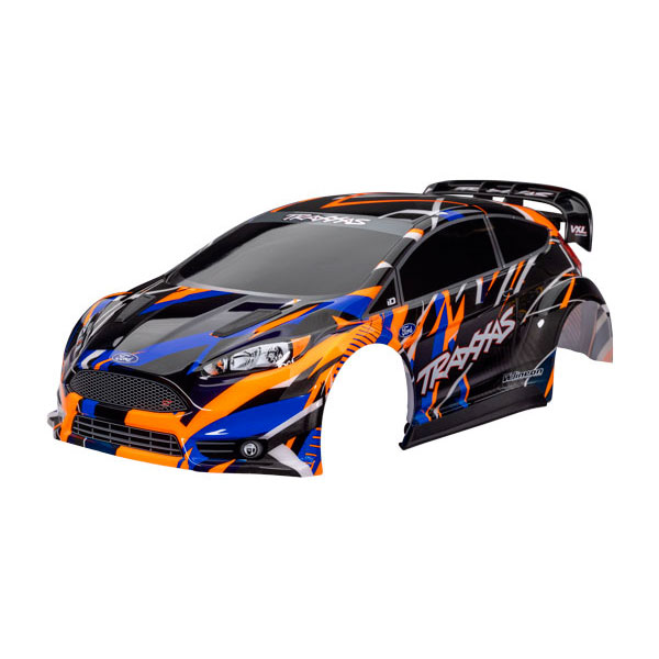 Traxxas Carrosserie complète Ford Fiesta ST rally VXL – orange 7427-ORNG