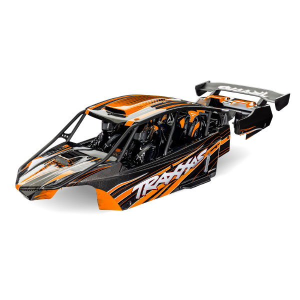 Traxxas Carrosserie Funco peinte et décorée orange 10911-ORNG