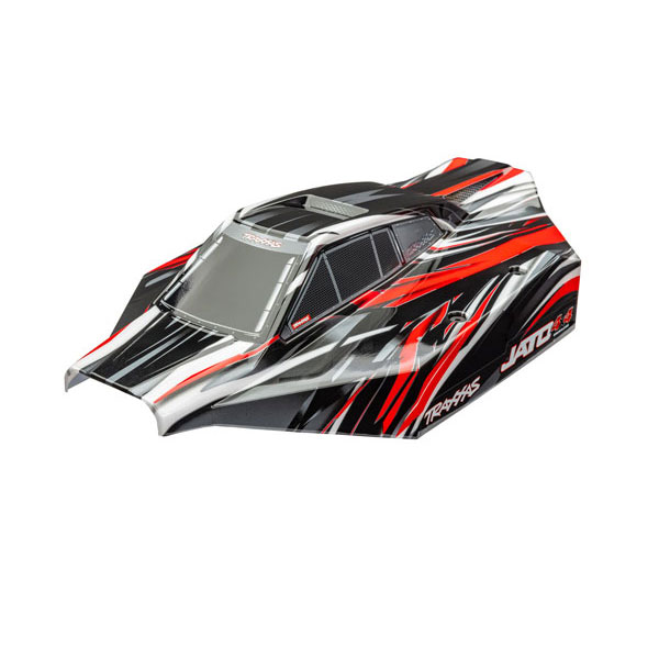 Traxxas Carrosserie Jato 4x4 peinte et décorée rouge 9018-RED