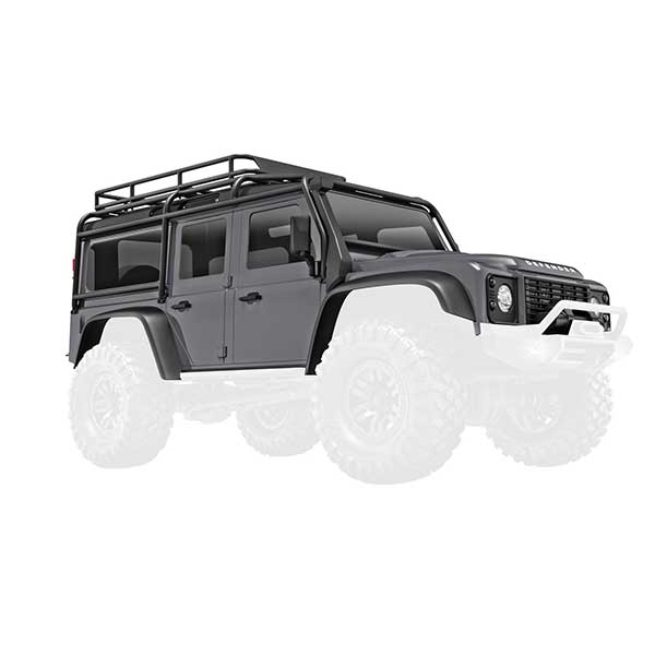 Traxxas Carrosserie Land Rover Defender grise – 1/18 9712-SLVR